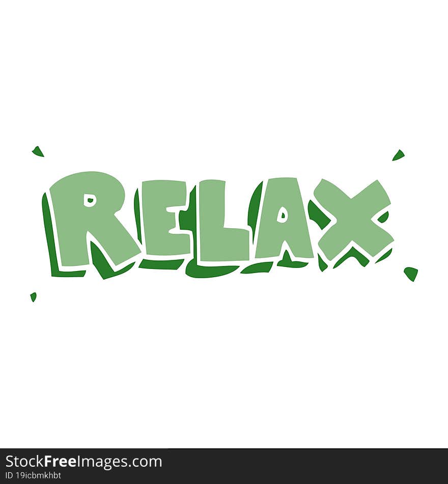 cartoon doodle relax symbol