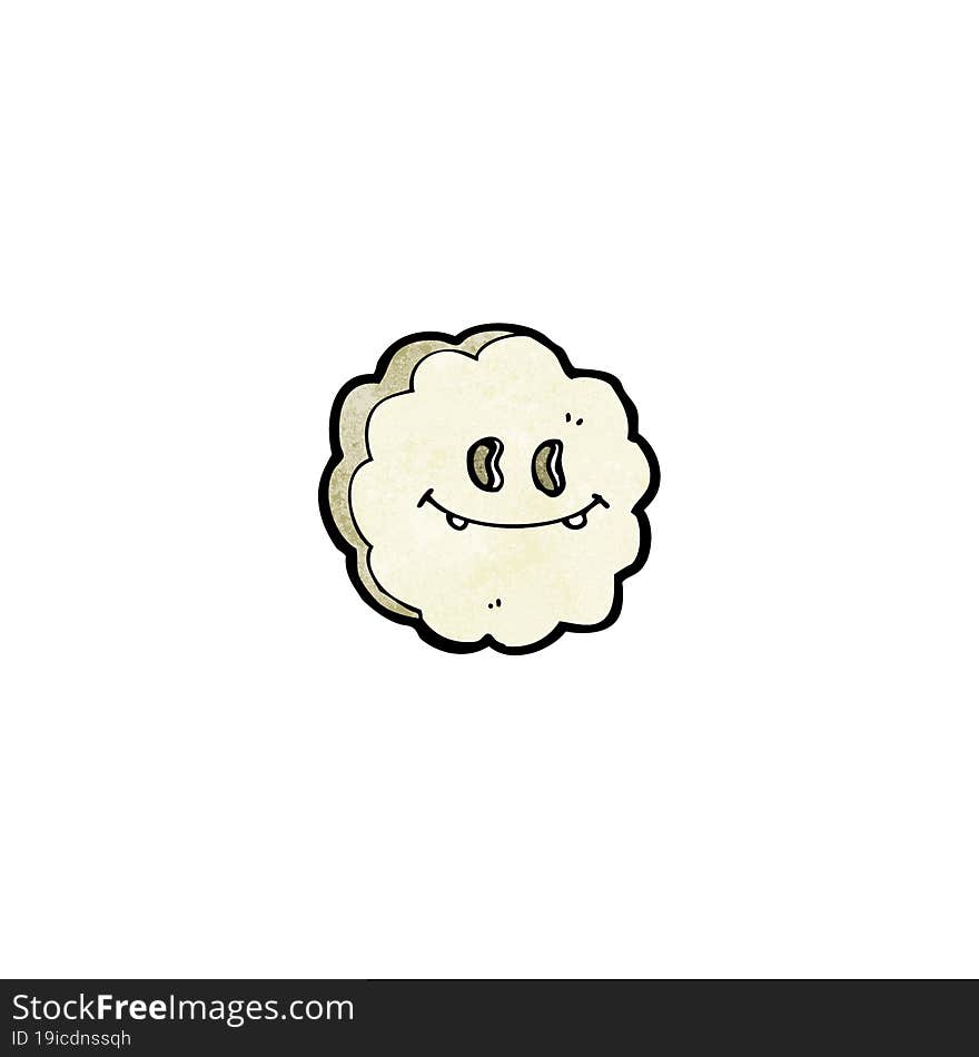 retro cartoon cloud symbol