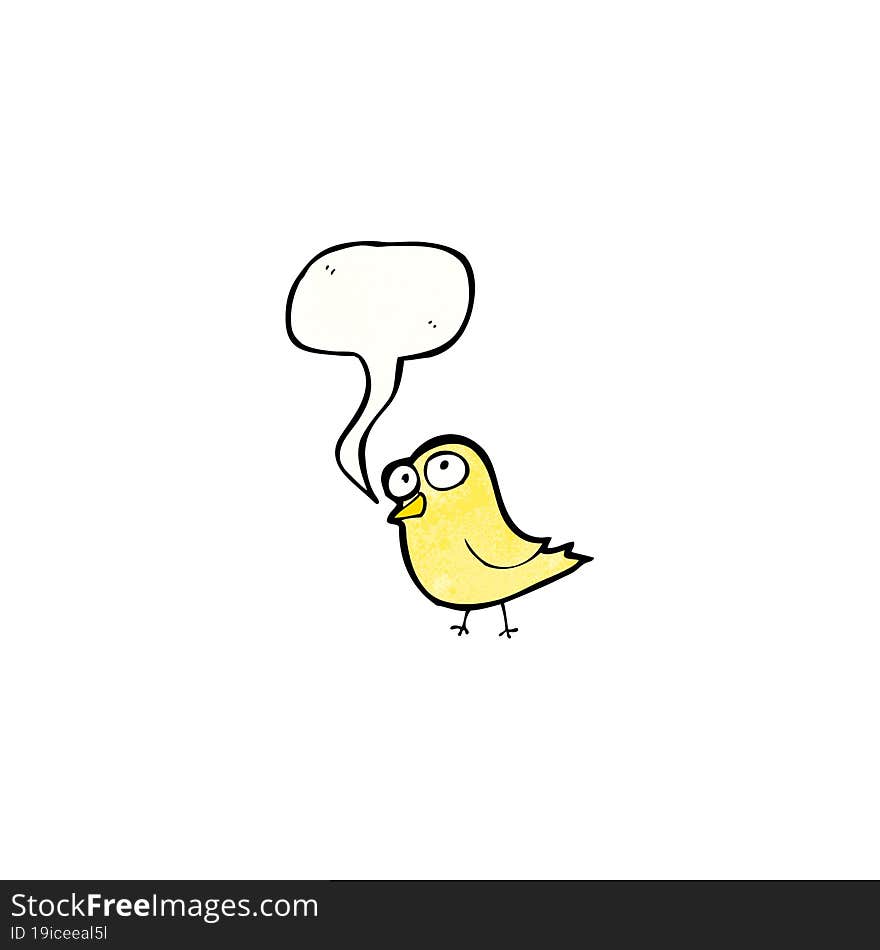 singing bird cartoon