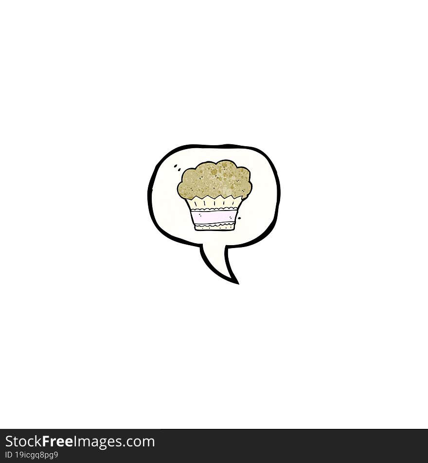 Cartoon Muffin Symbol