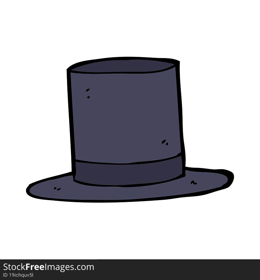 cartoon top hat