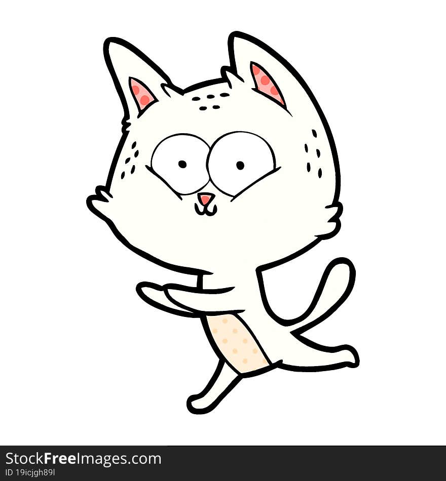 cartoon cat running. cartoon cat running