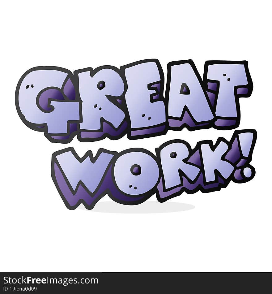 great work cartoon symbol