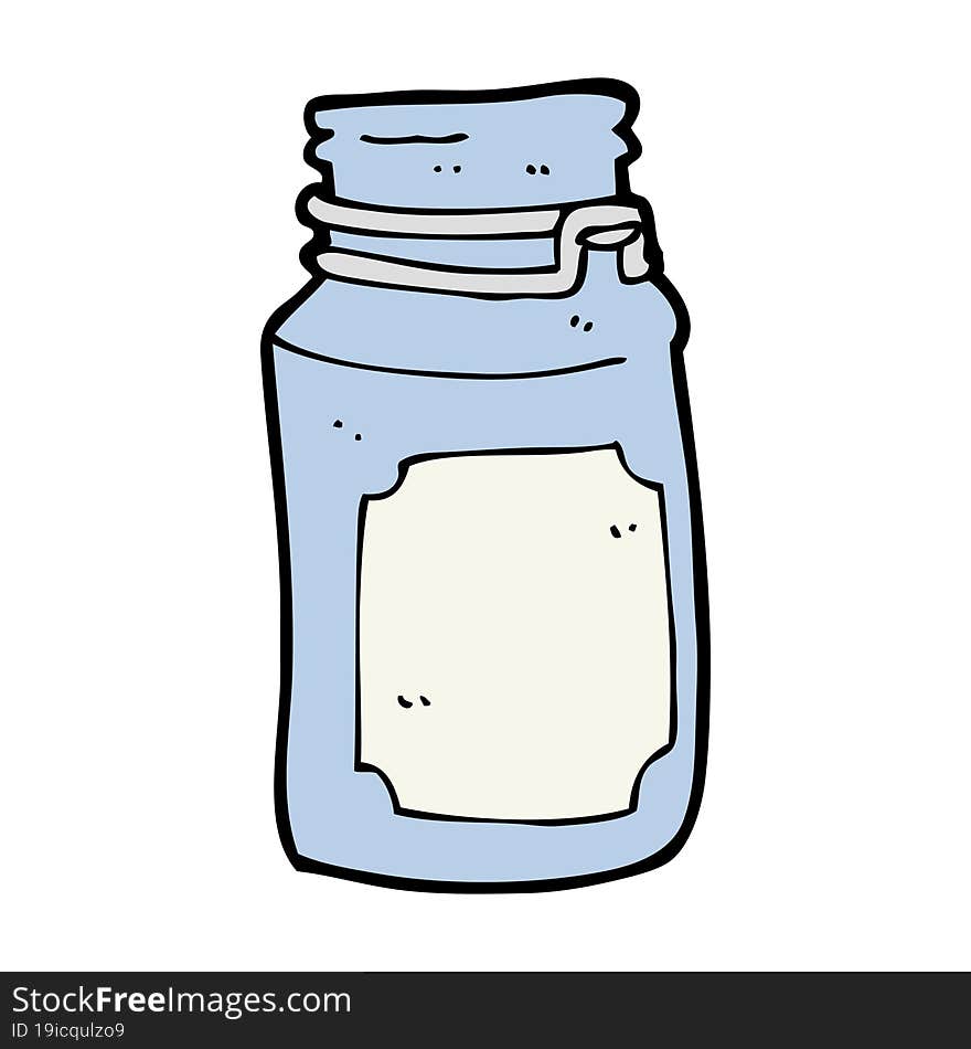 Cartoon Kitchen Jar