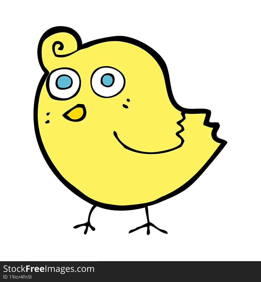 funny cartoon bird