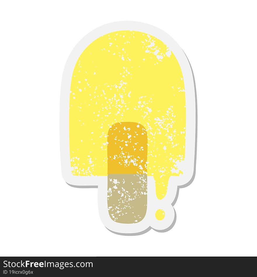 melting ice lolly grunge sticker