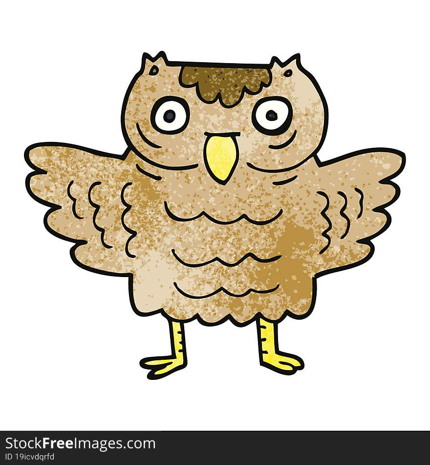 cartoon doodle funny owl