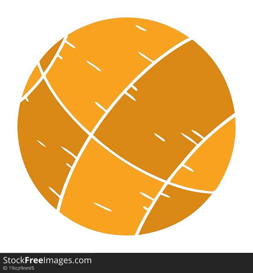 cartoon doodle of a basket ball