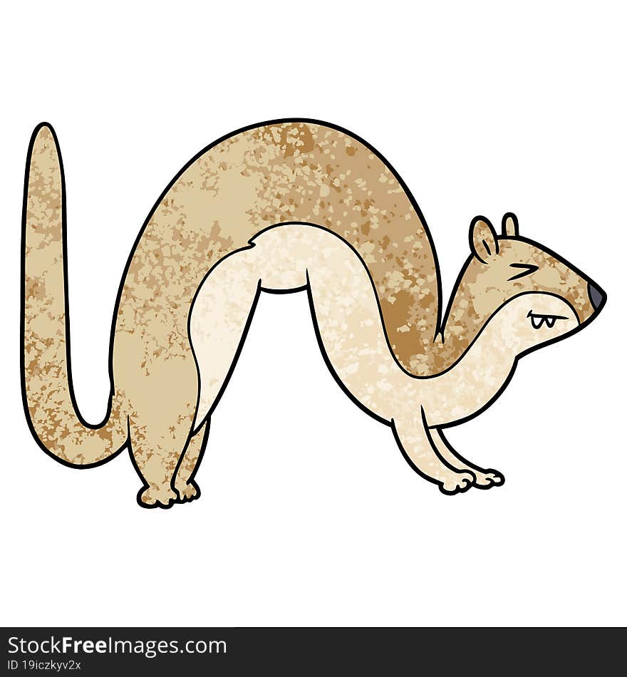 cartoon weasel. cartoon weasel