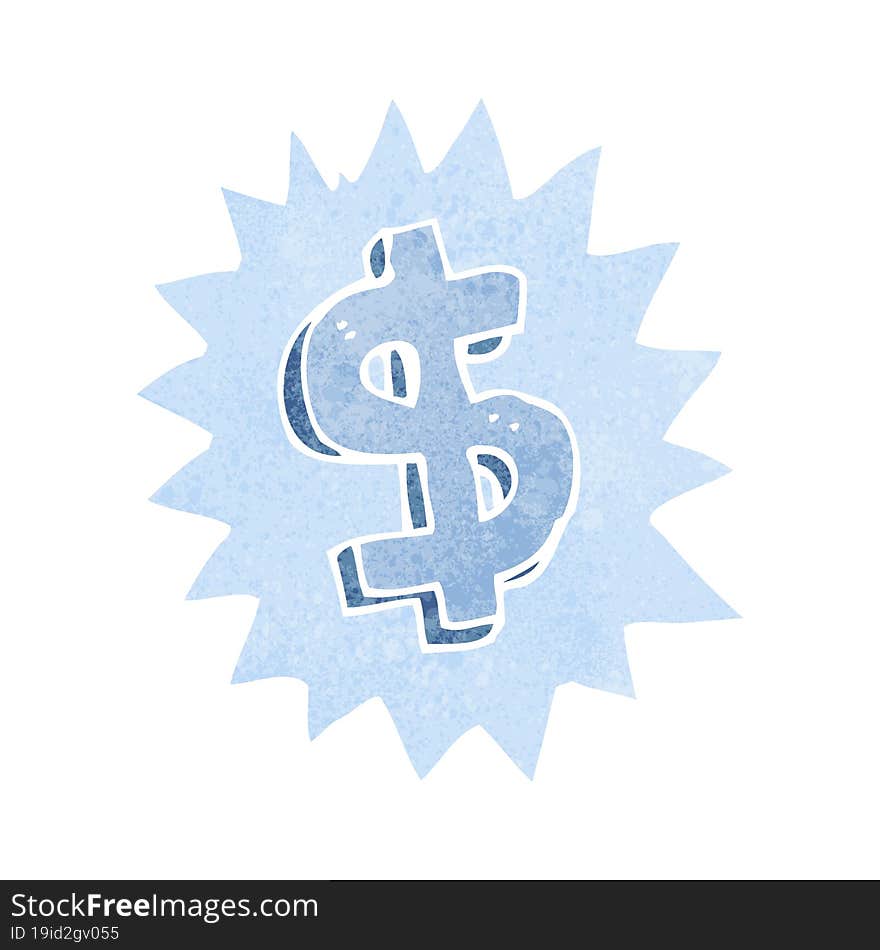 cartoon dollar symbol