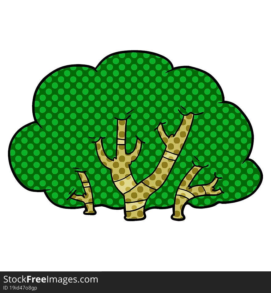 cartoon trees. cartoon trees