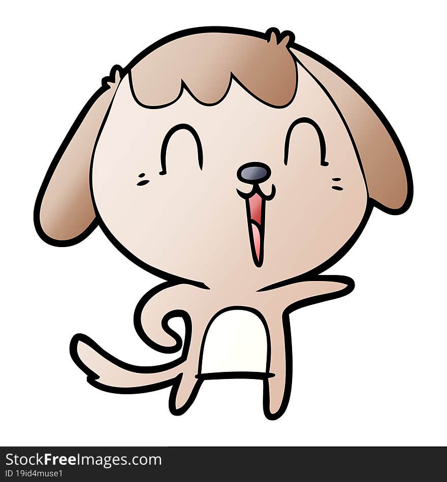 cute cartoon dog. cute cartoon dog