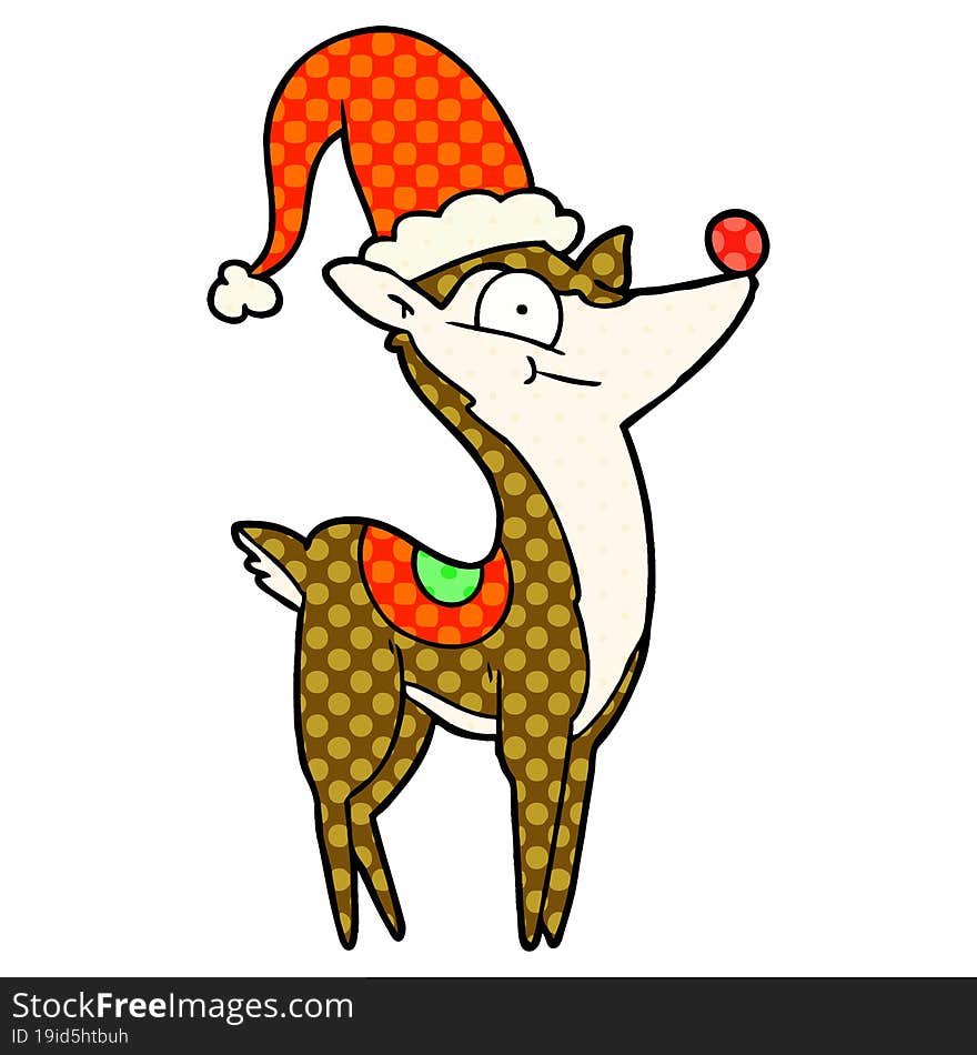 cartoon christmas reindeer. cartoon christmas reindeer