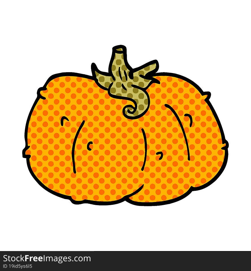 cartoon doodle pumpkin