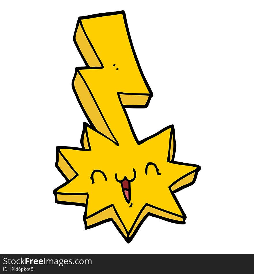 cartoon lightning bolt