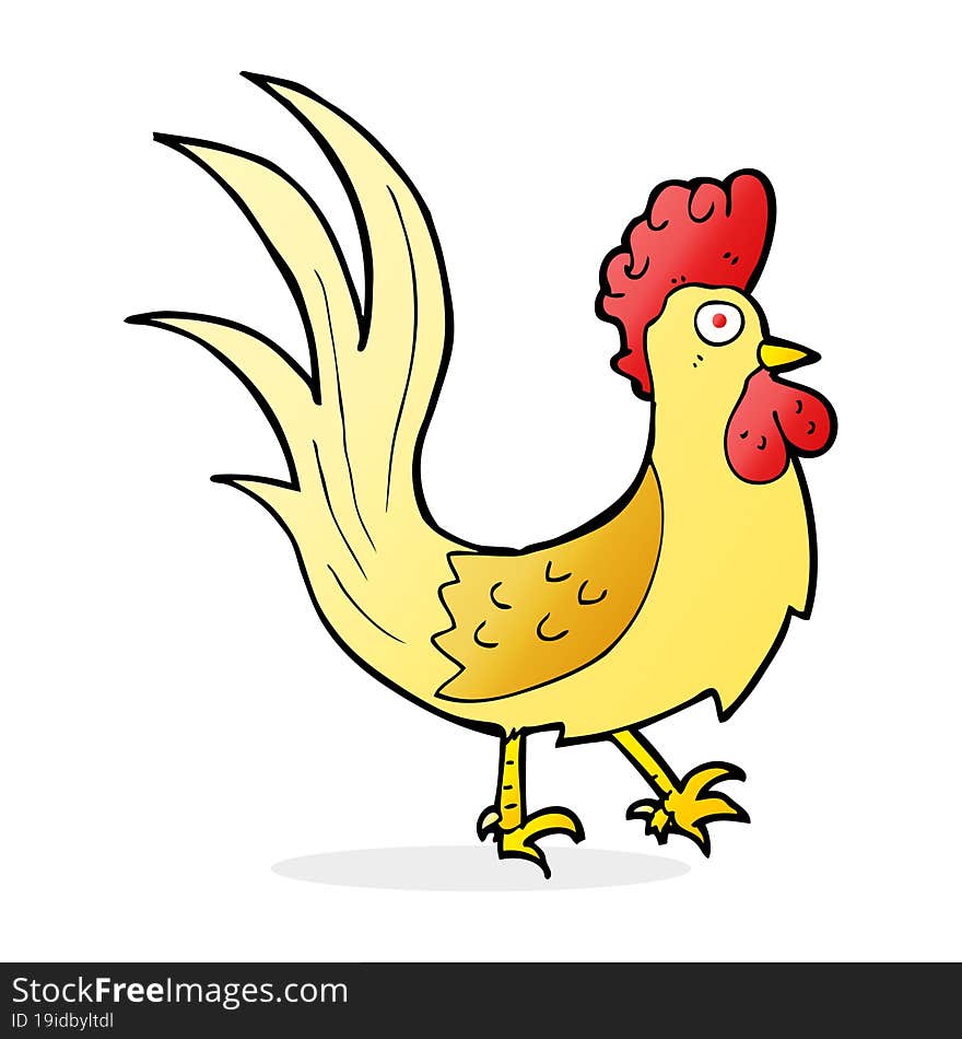 cartoon cockerel