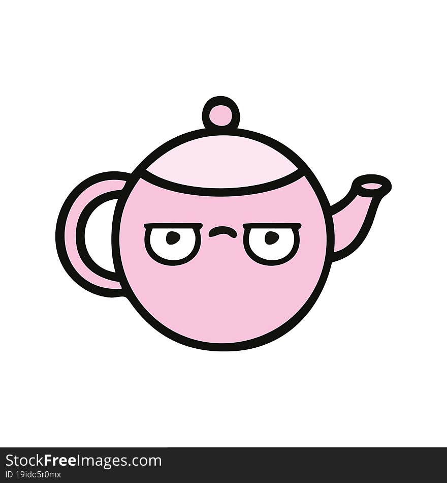 cute cartoon teapot