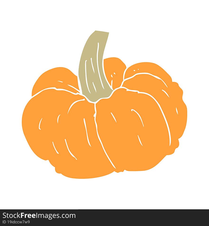 flat color illustration of pumpkin. flat color illustration of pumpkin