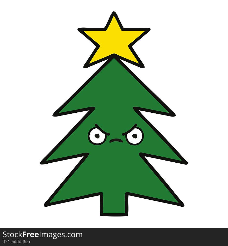 Cute Cartoon Christmas Tree