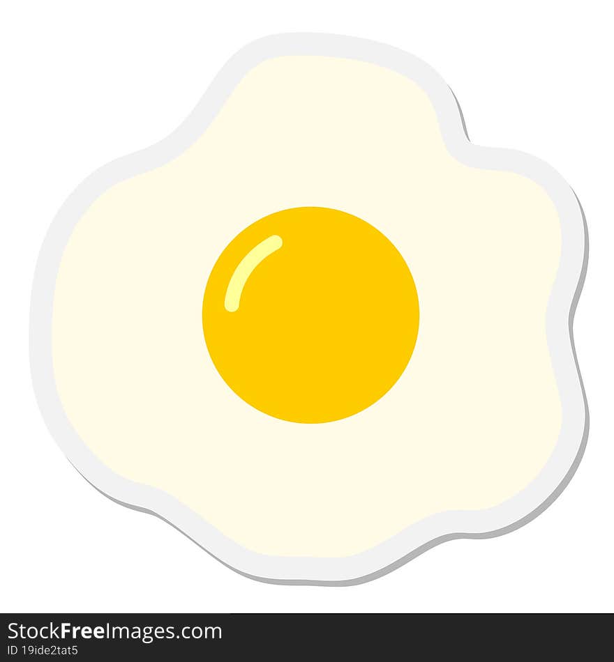 fried egg sticker