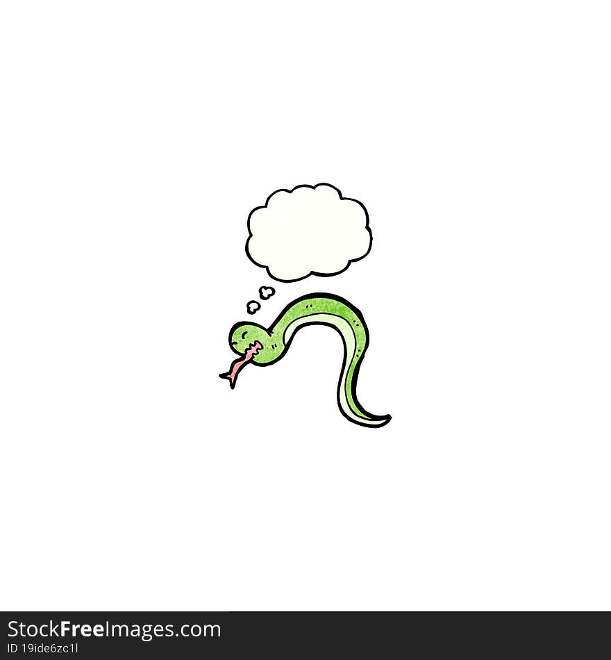 Cartoon Hissing Snake