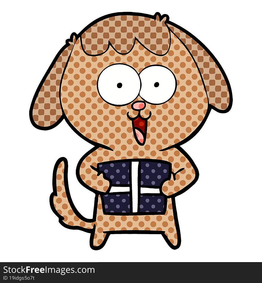 cute cartoon dog. cute cartoon dog