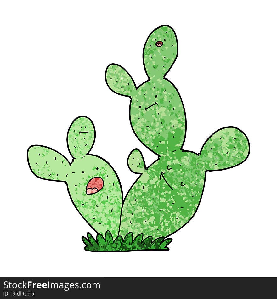 cartoon cactus. cartoon cactus