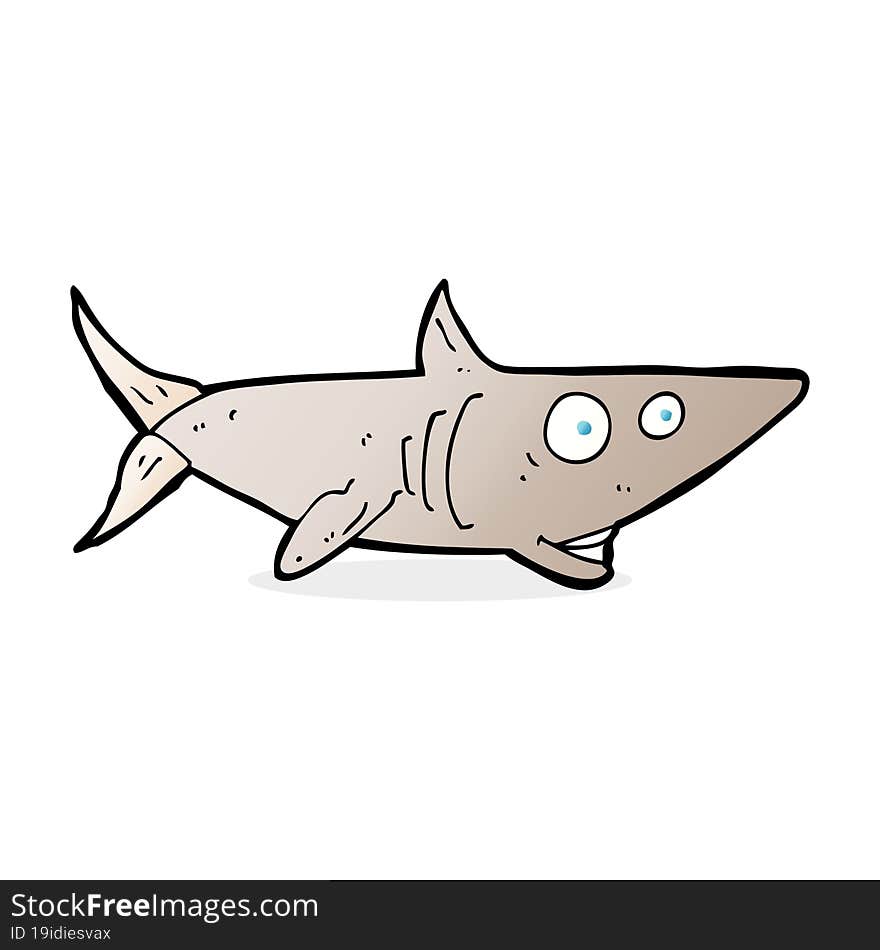 Cartoon Happy Shark