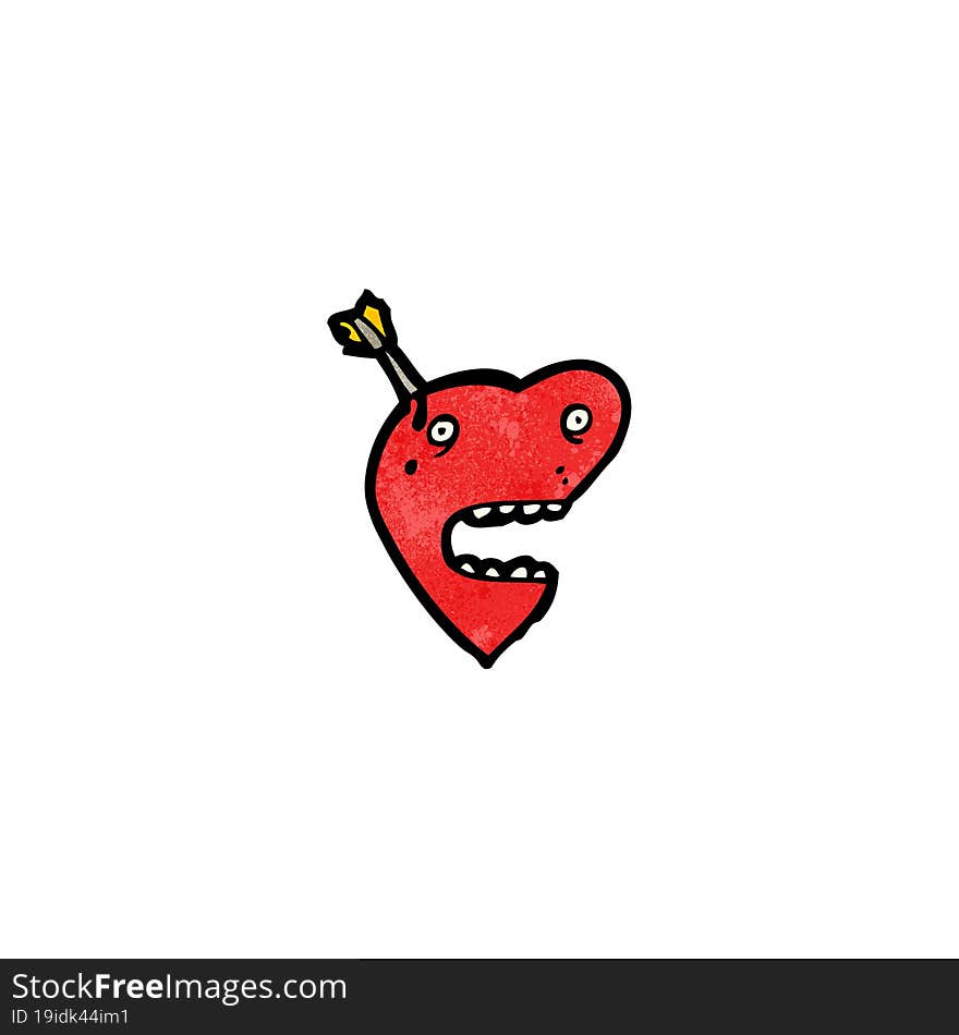 funny cartoon heart