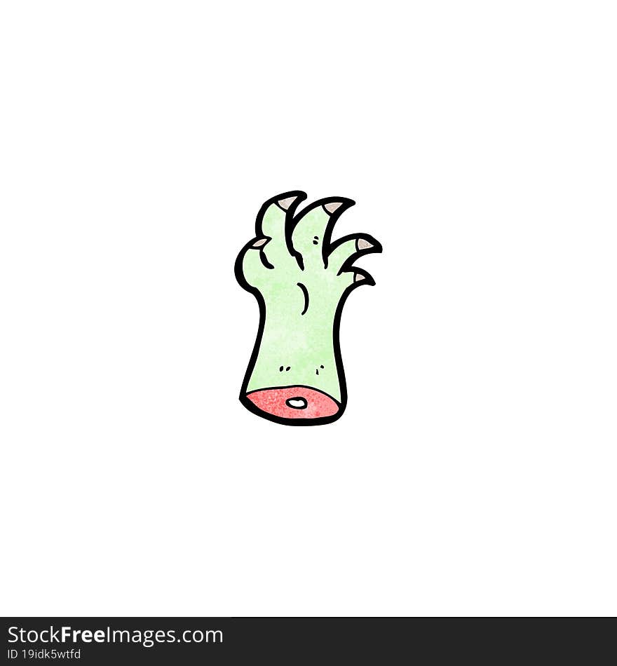 Cartoon Monster Arm