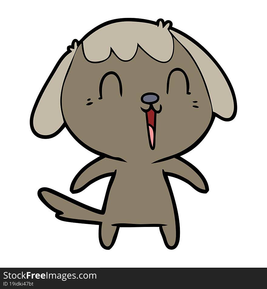 cute cartoon dog. cute cartoon dog