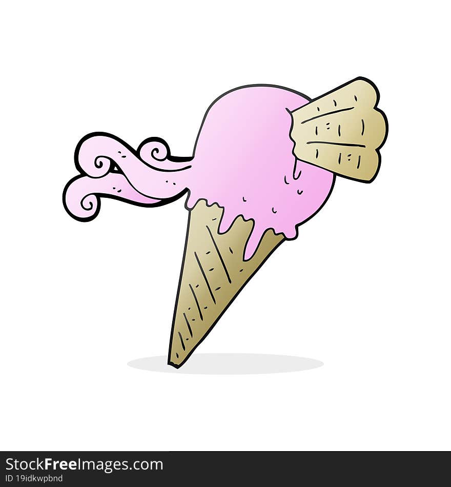 cartoon ice cream cone