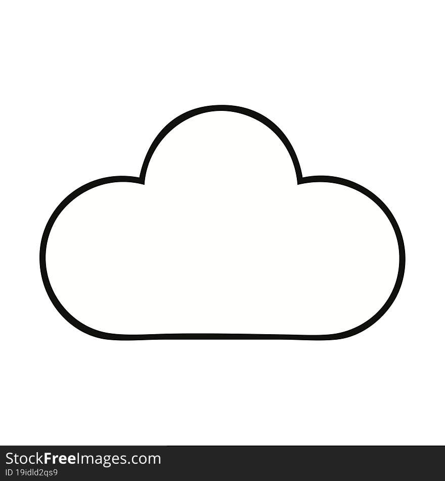 cute cartoon white cloud