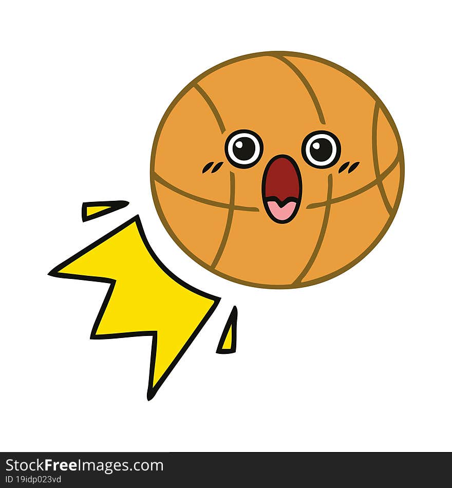 Cute Cartoon Basketball