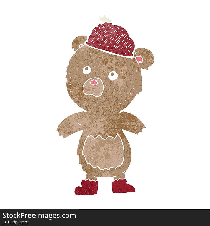 cartoon bear in hat