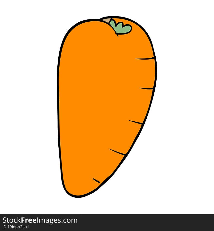 cartoon doodle carrot