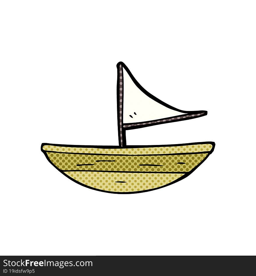 cartoon boat