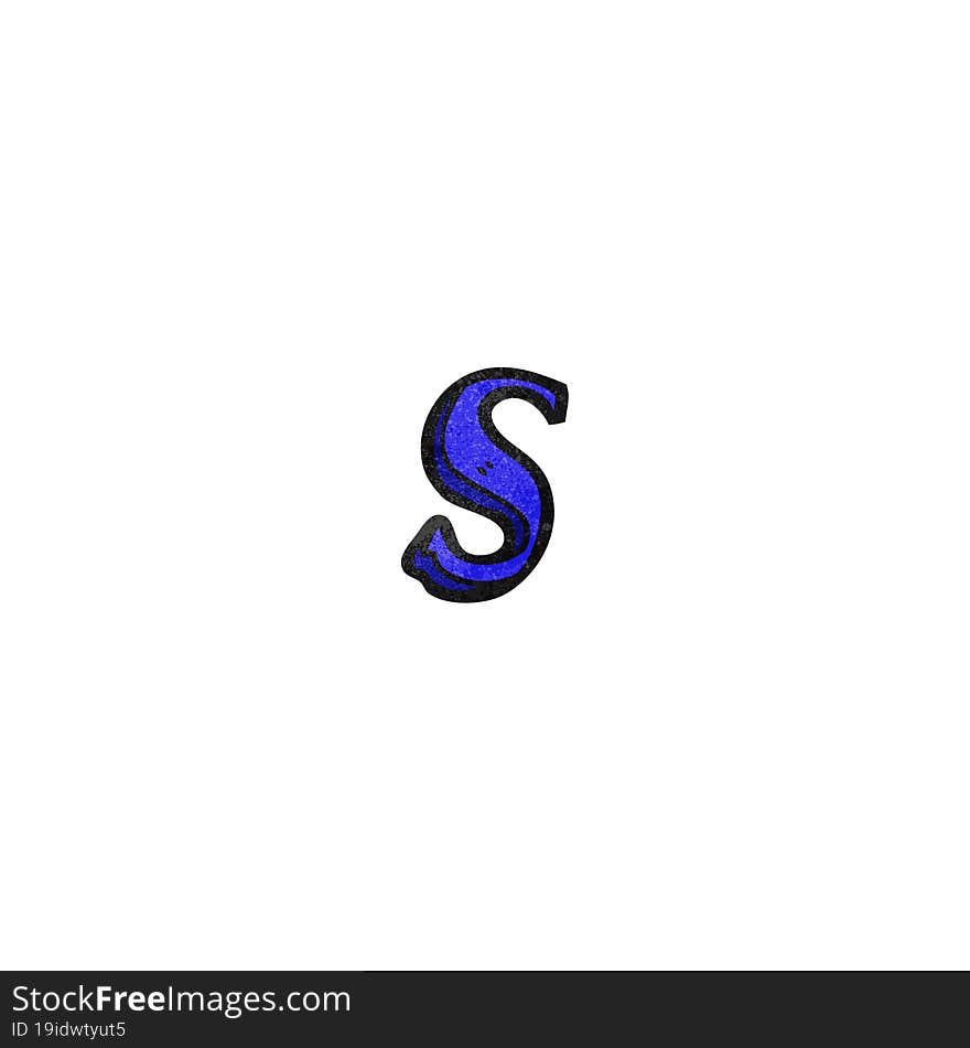 Cartoon Letter S