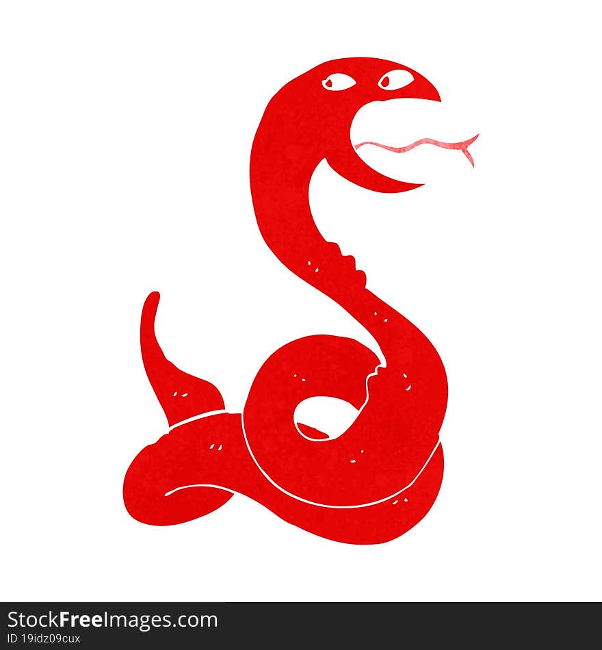 cartoon hissing snake