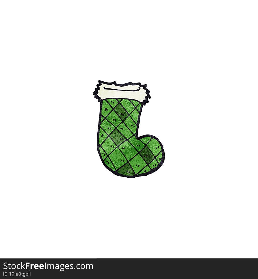 cartoon christmas stocking