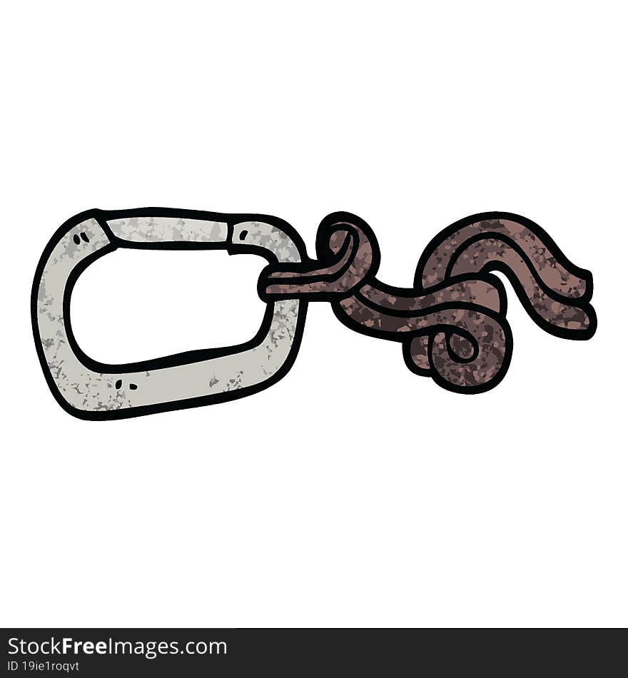 grunge textured illustration cartoon clip and rope