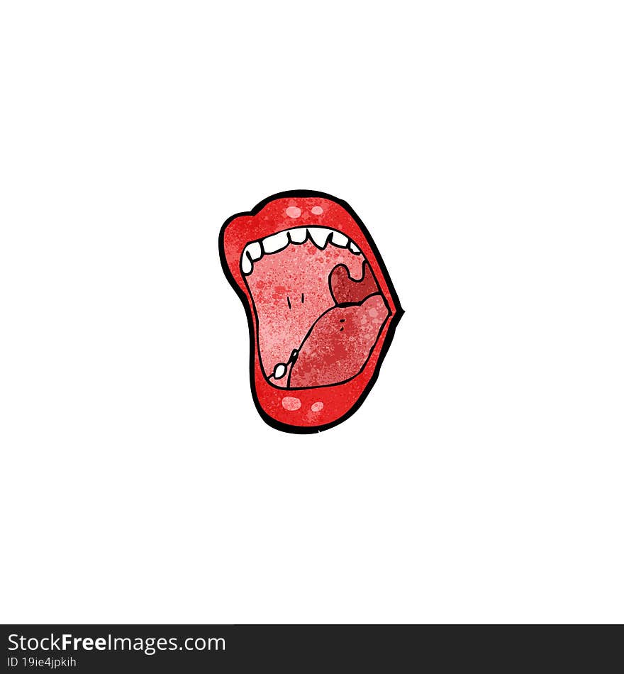 cartoon shouting mouth