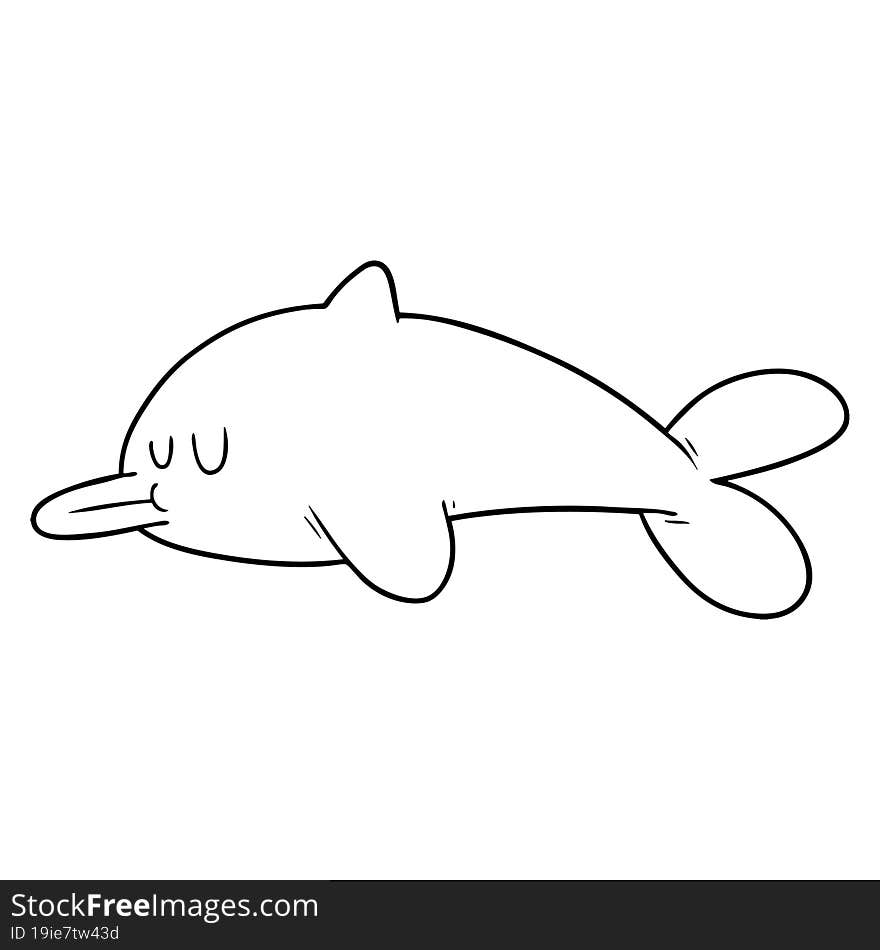 cartoon dolphin. cartoon dolphin