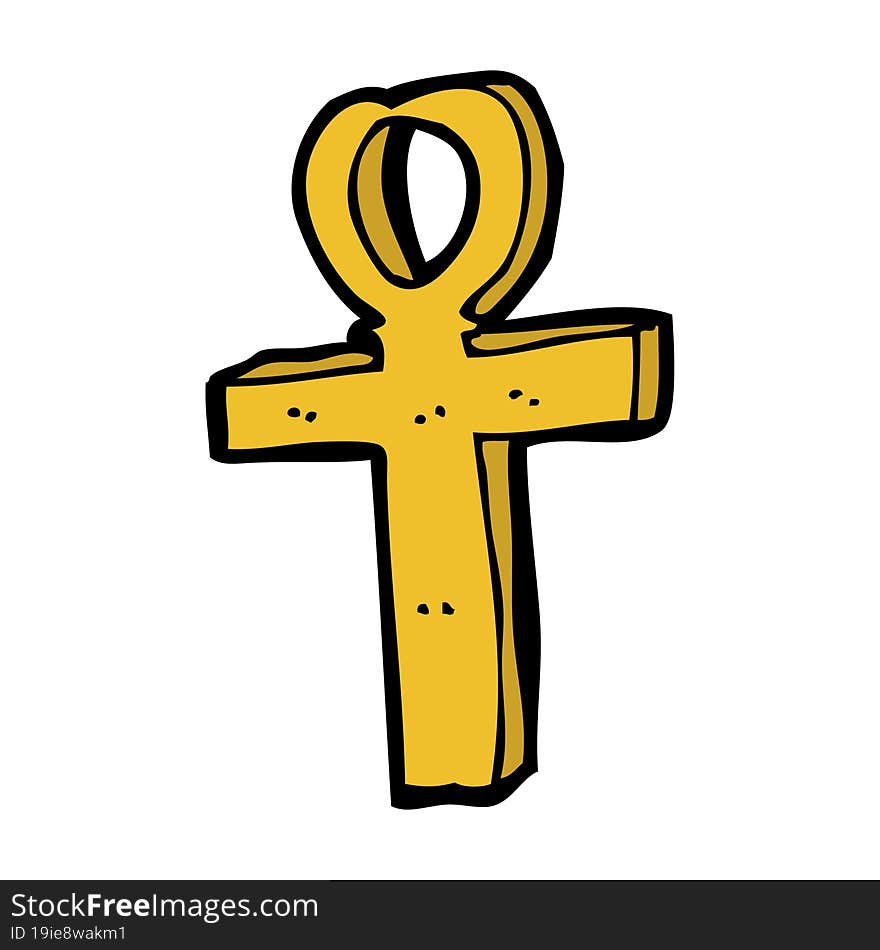 Cartoon Ankh Symbol