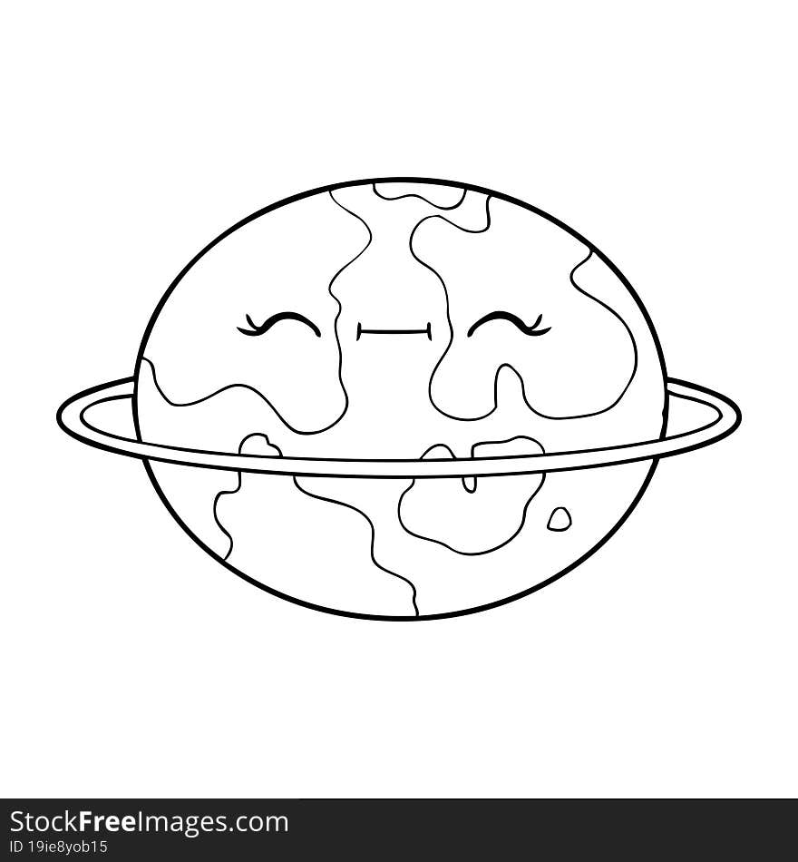 cartoon habitable alien planet. cartoon habitable alien planet