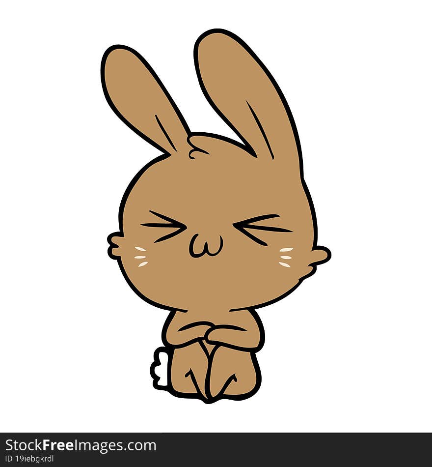 cute cartoon rabbit. cute cartoon rabbit