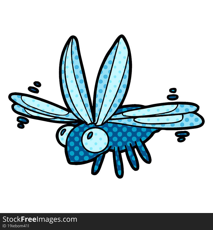 cute cartoon bug flying. cute cartoon bug flying