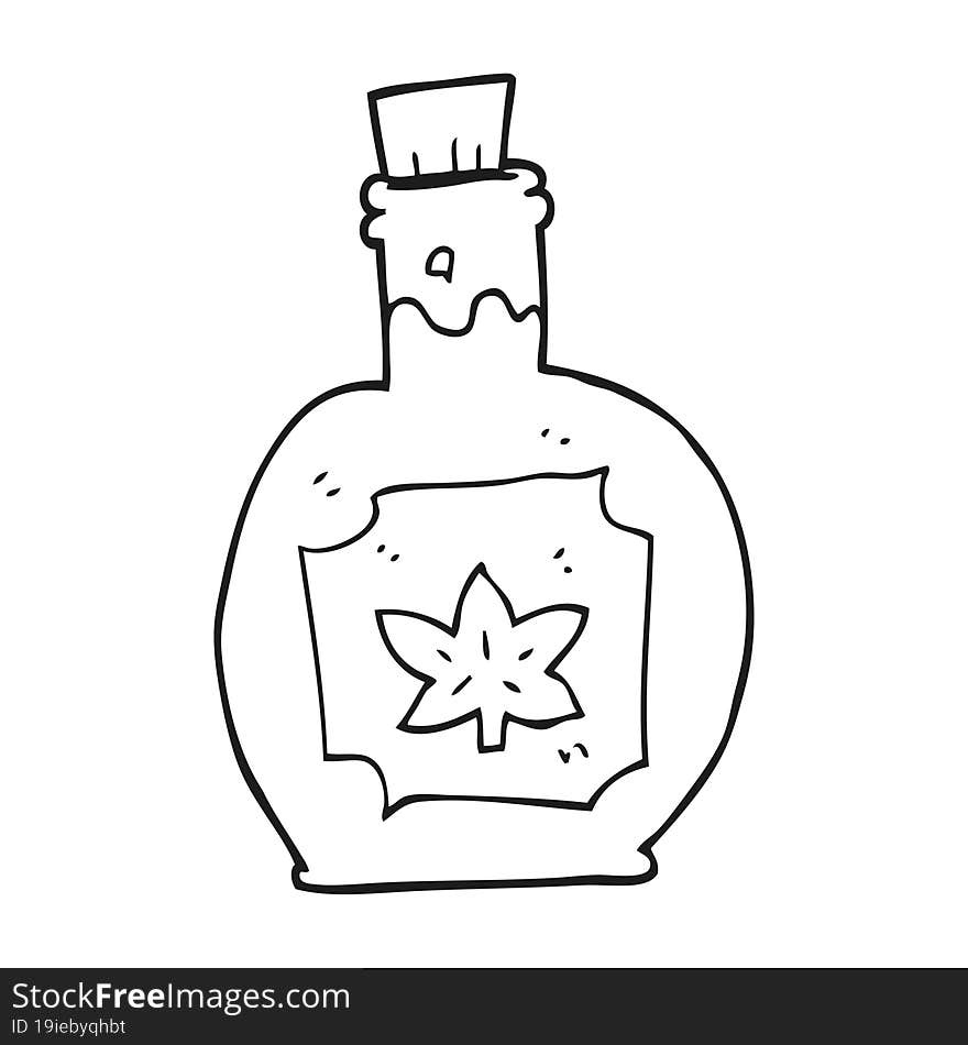 black and white cartoon maple syrup