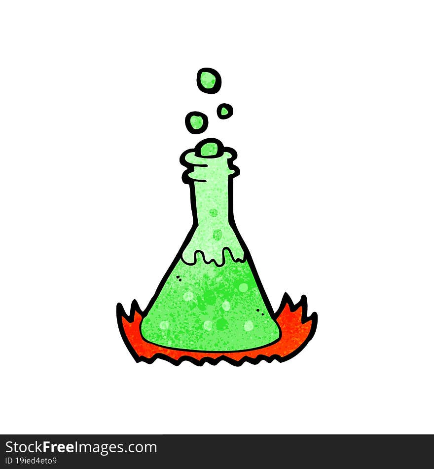 Cartoon Bubbling Chemicals