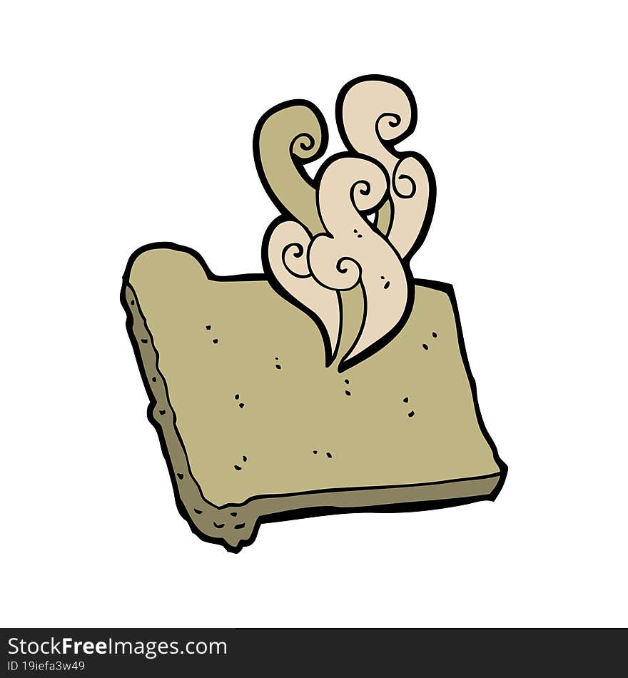 cartoon hot toast